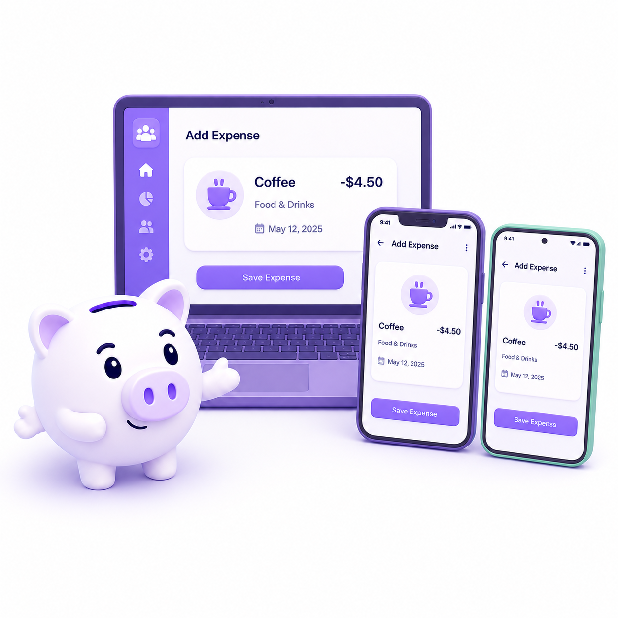 Add expenses from anywhere